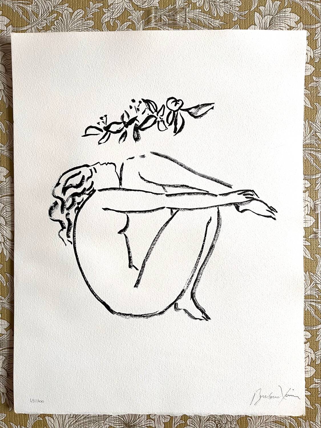 Lithograph by Pierre Boncompain 1990