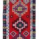 Vintage Turkish hallway rug 74x368 cm