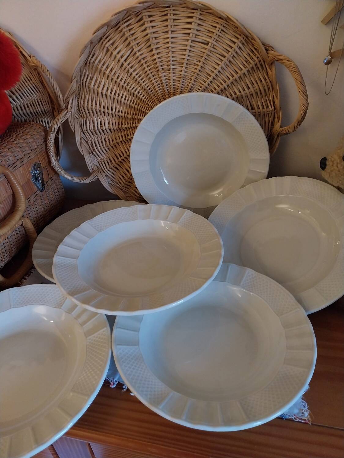 Bernardaud soup plates, Malmaison model