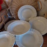 Bernardaud soup plates, Malmaison model