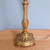 Table lamp in gilded bronze, late 19th / early 20th