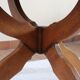 Extendable oak round table, Lübke, Germany 1960s