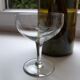 Set of 6 crystal champagne glasses engraved 30s