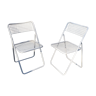 Set of two folding chairs