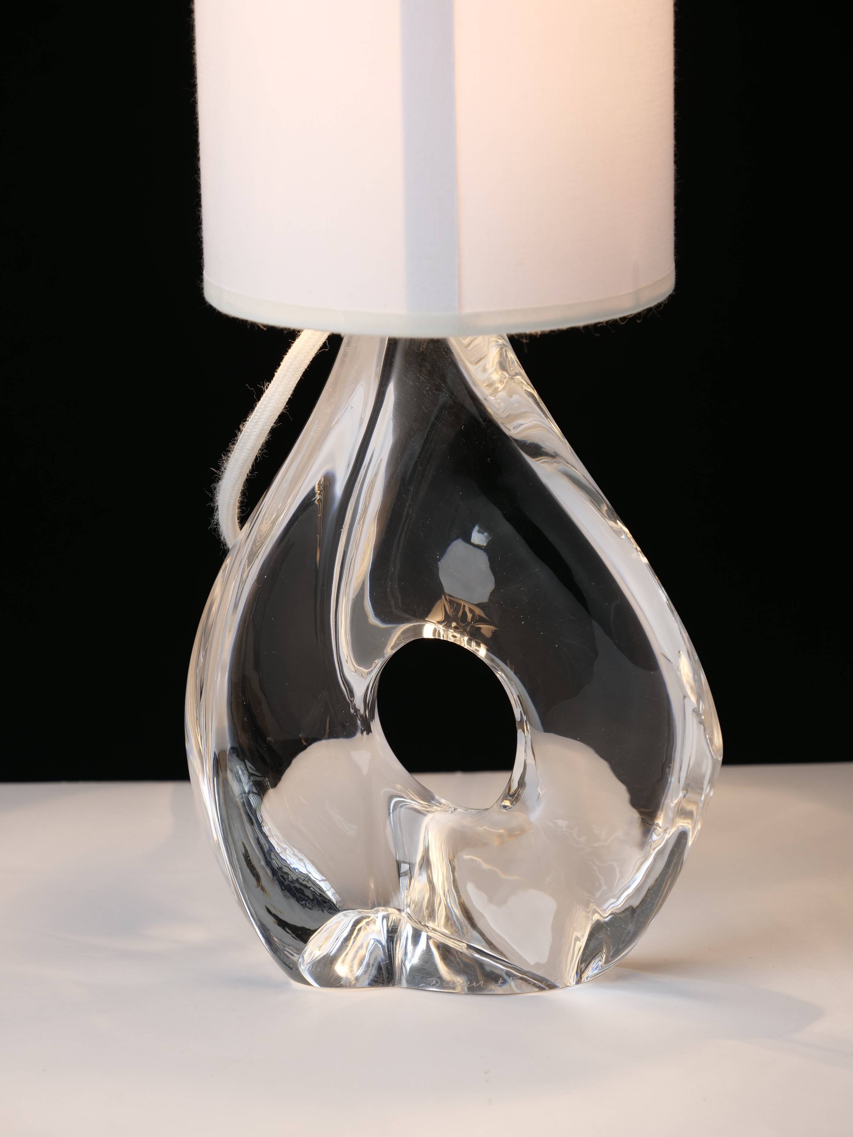 Crystal bedside lamp from daum france