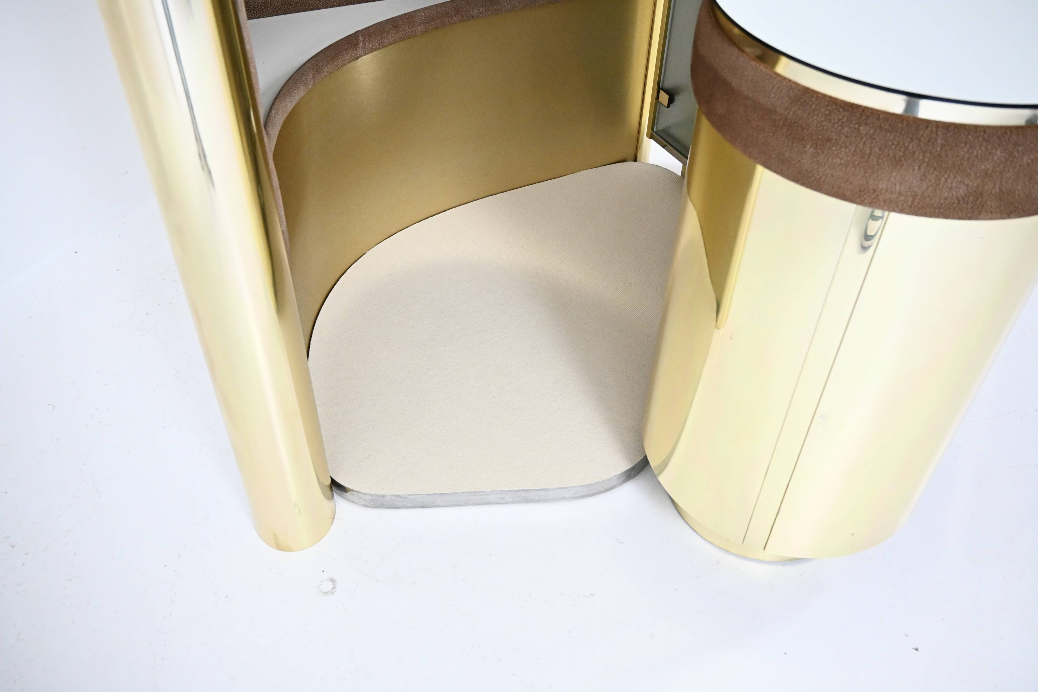Bar set attributed to Willy Rizzo, 1970s.