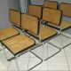 Suite 6 chaises Cesca B32 Marcel Breuer vintage des années 70