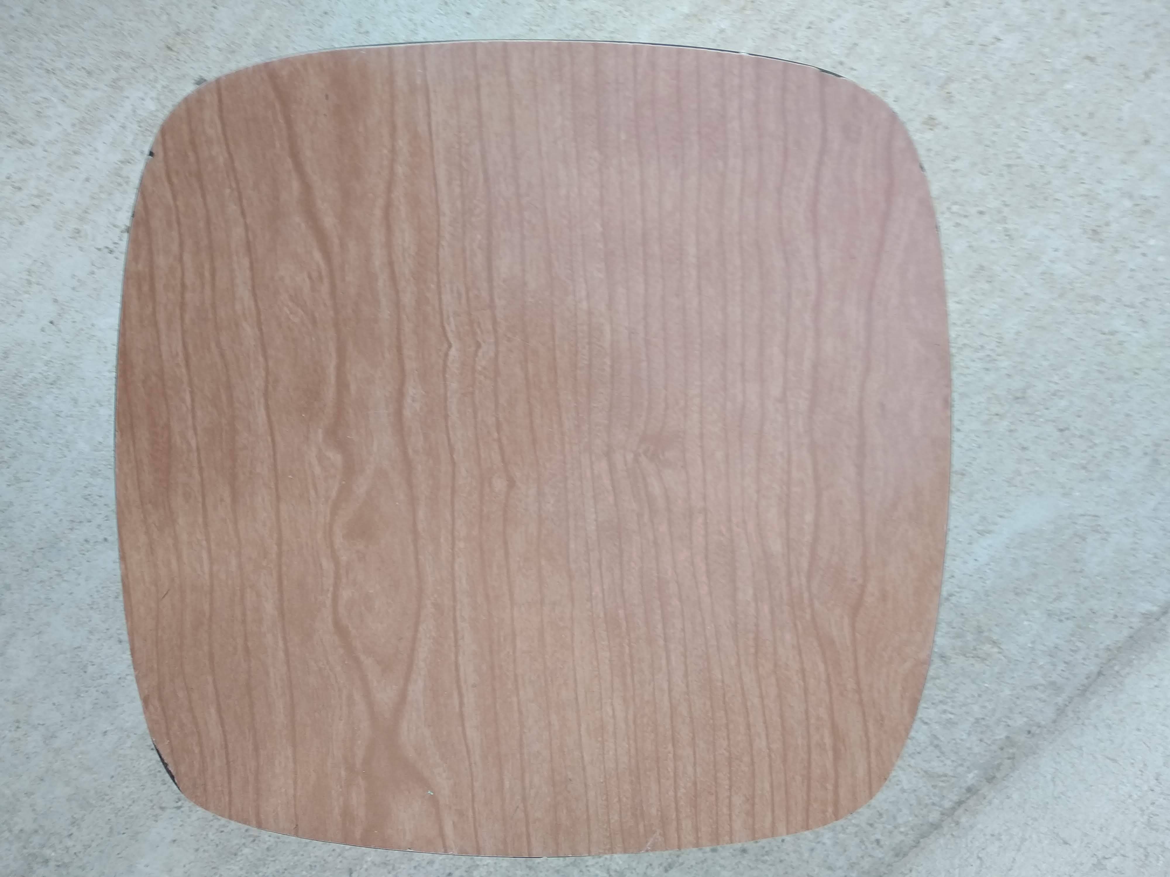 Formica wood effect stool
