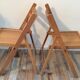 Paires de chaises pliantes vintage