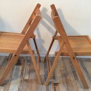 Paires de chaises pliantes vintage