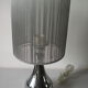 Polished aluminum lamp and silver wire deco office lounge 39 cm