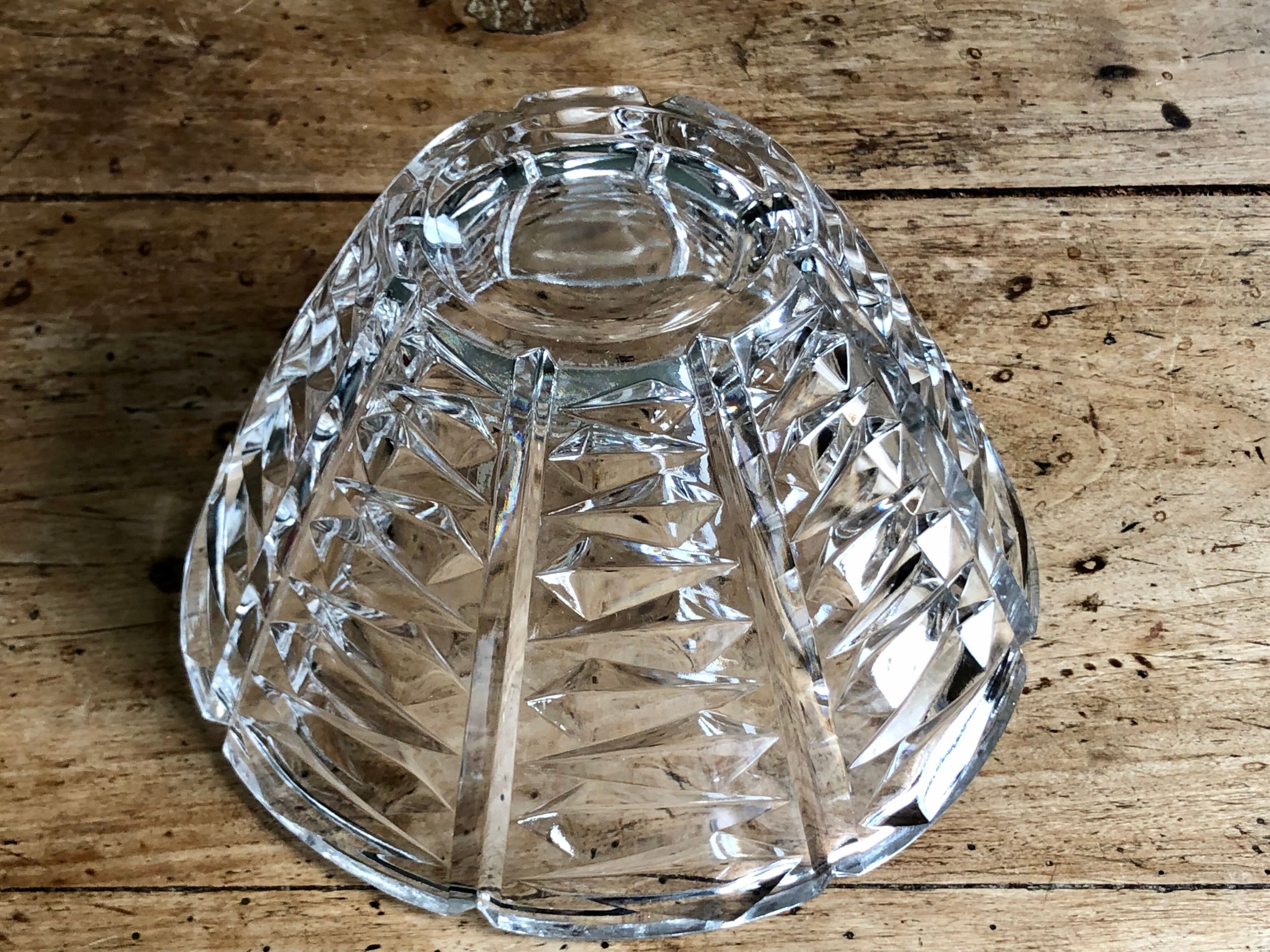 Chissed crystal bowl 50s