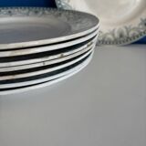 8 assiettes en terre de fer Saint Amand et Hamage modèle Wilbur