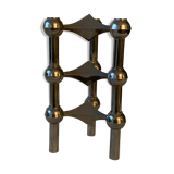 3 chrome metal candlesticks designed Nagel 1970