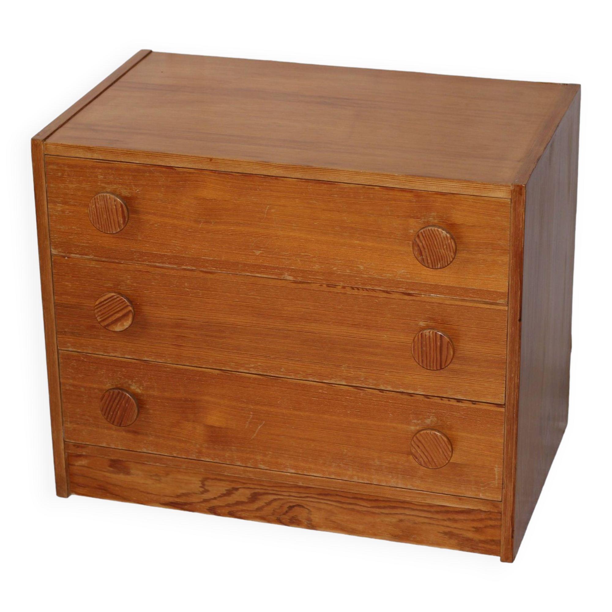 Petite commode en pin scandinave vintage