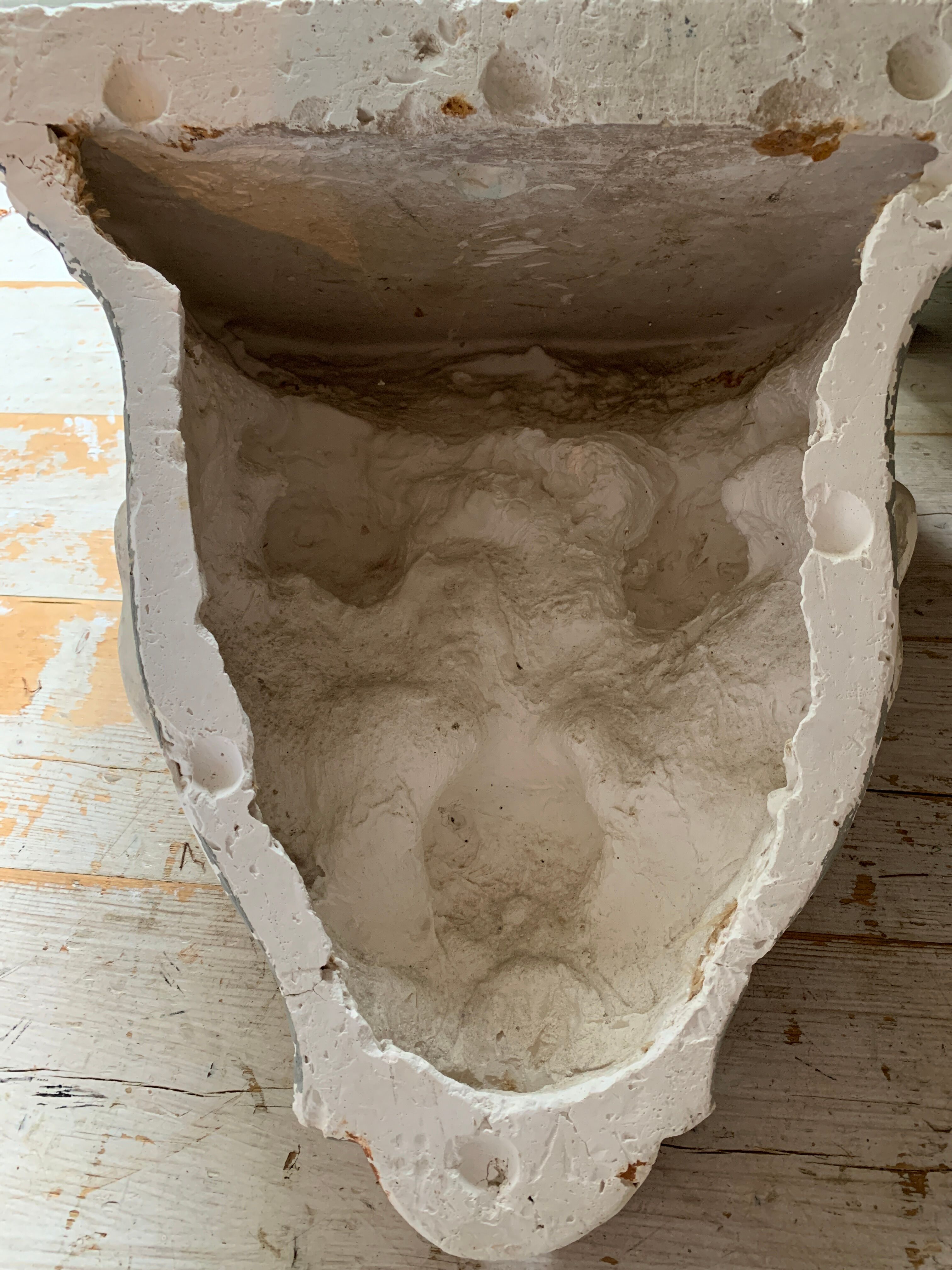 Polychrome plaster console