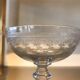 4 old glass champagne cups