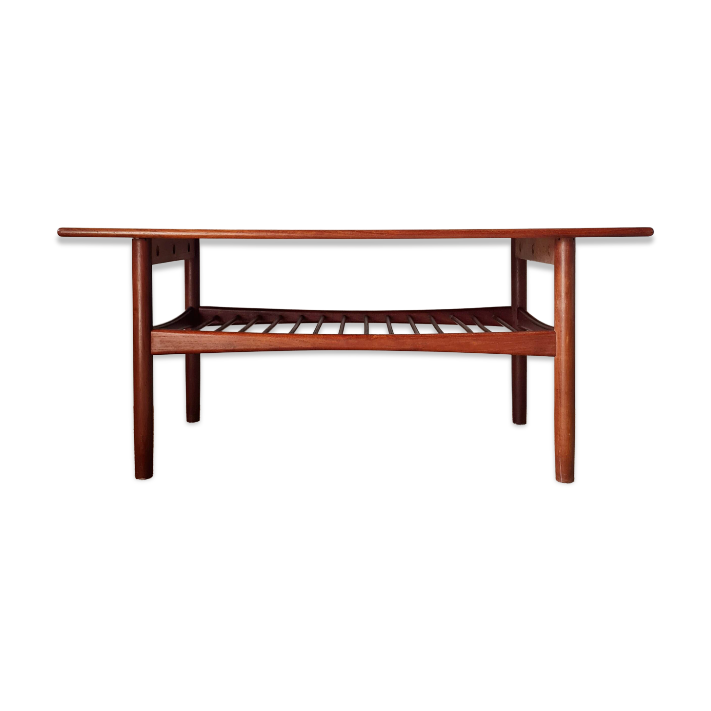 Table basse vintage en teck – Design Danois Mid-Century