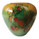 Ovoid-shaped vase, in blown art glass. Speckled inclusions