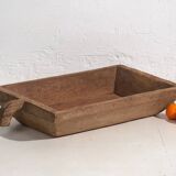 Antique solid wood tray with handle (c.1900) #8