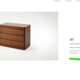 1970s Italian walnut Angelo Mangiarotti 4D series cabinet bar