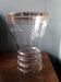 Vase vintage des années 70 en verre ciselé