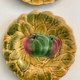 Barbotines: Ceramic dessert service from Sarreguemines.