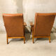 Pair of armchairs Scandinavian design feet compass vintage period 1960s