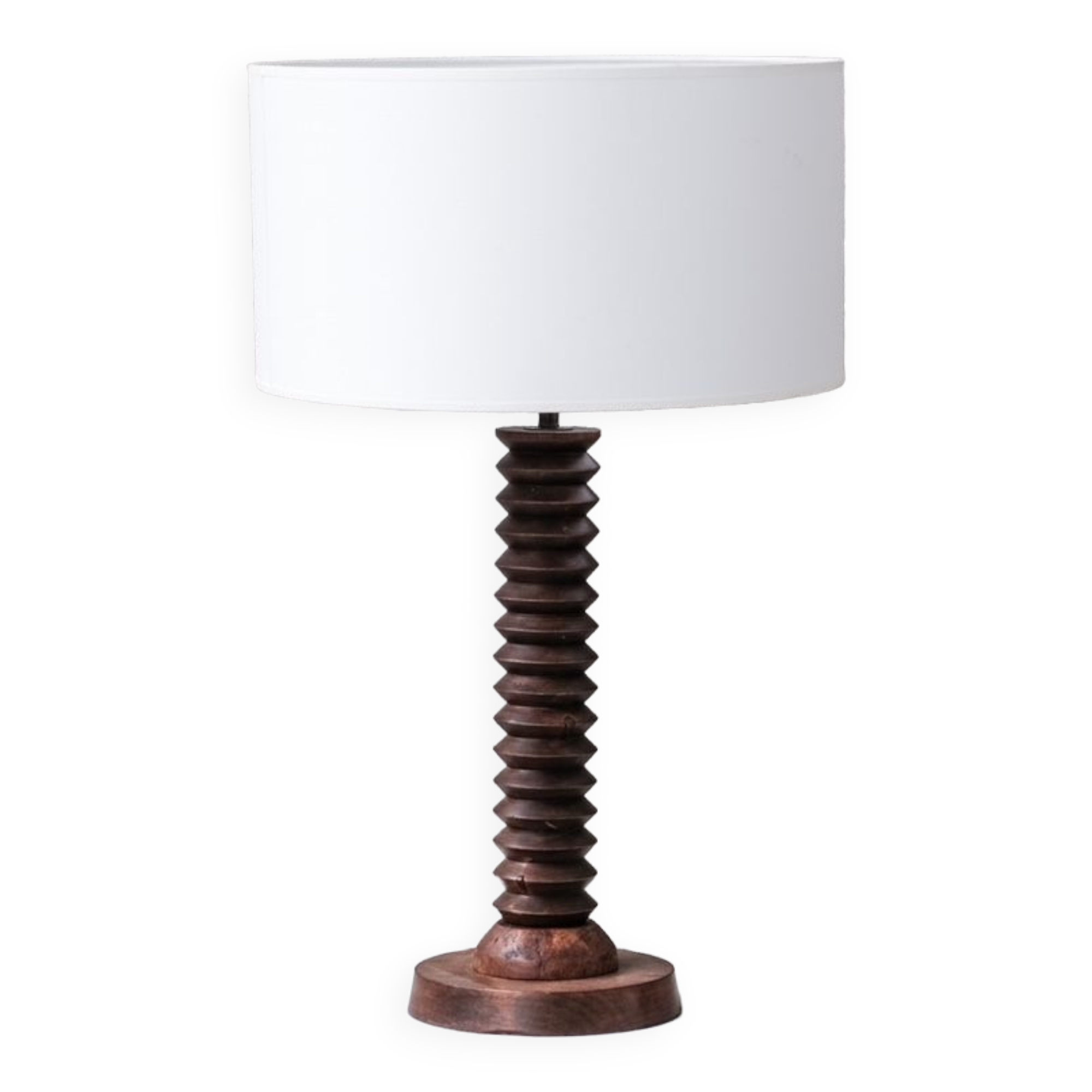 French oak table lamp