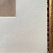 Painting drawing and flange "Young smiling woman" 30's signed L. George