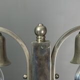 Dutch art deco nickel desk or table lamp, 1930s