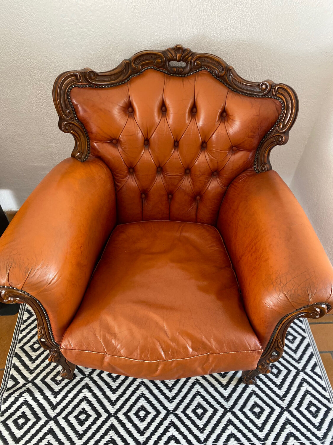 Chesterfield baroque armchairs