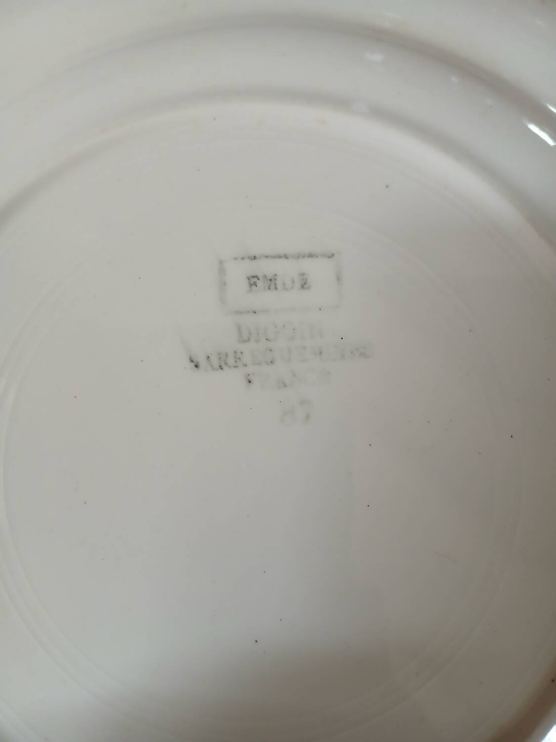 Assiette à dessert Digoin et Sarreguemines 