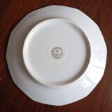 6 Limosa hard porcelain dessert plates (Limoges)