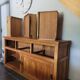 Low teak furniture