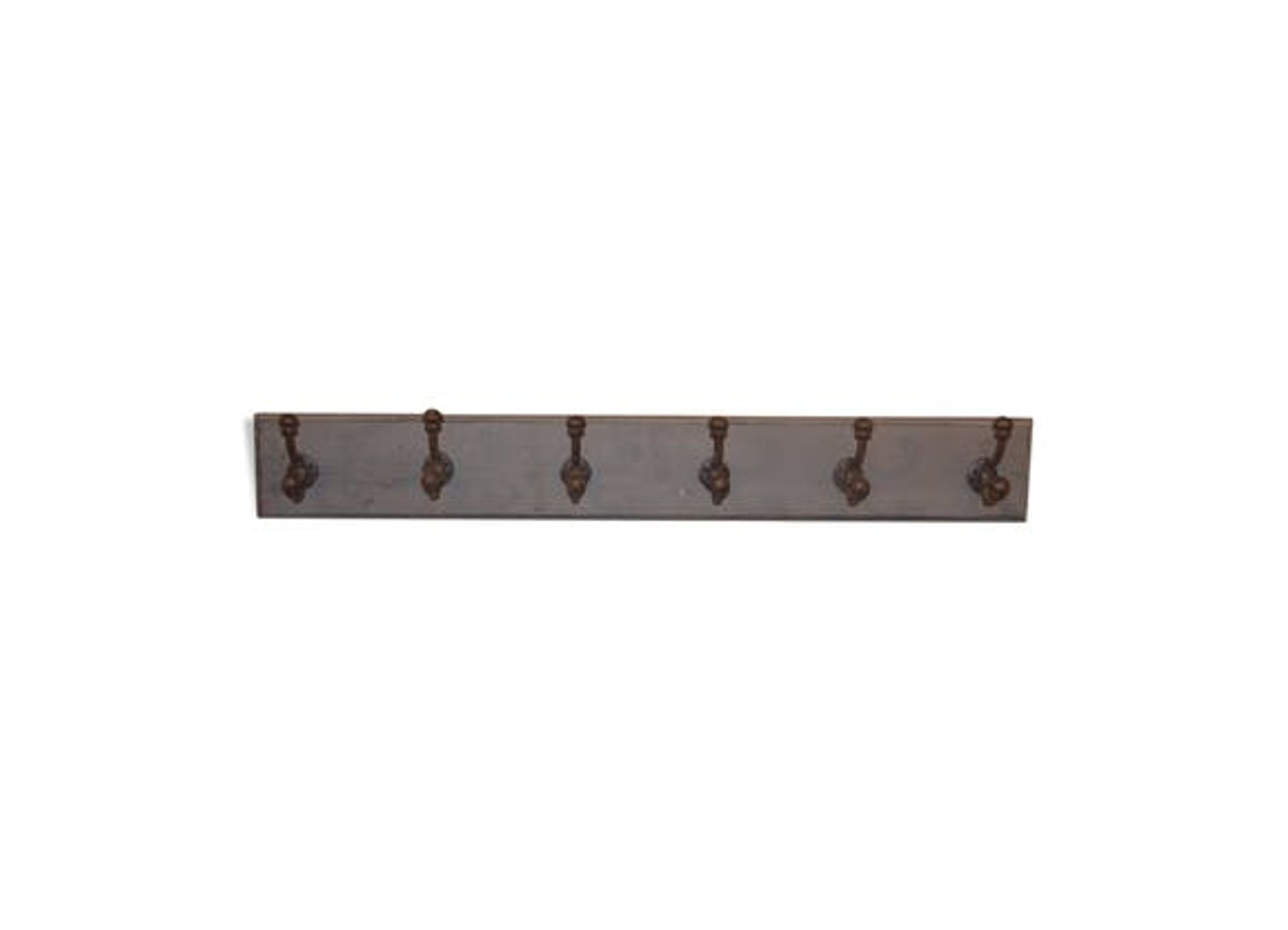 Coatrack schoolboy wooden and cast iron hooks