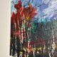 Swedish Oil on Panel – “Forest” by Claes Henrikson – Vintage & Framed