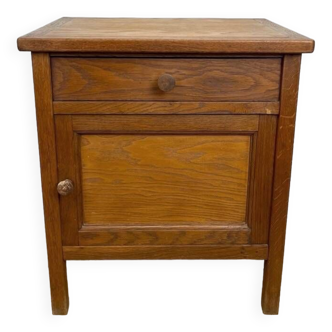 Large old rustic bedside table