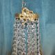 Pair Sconces Hot Air Balloon Bronze Crystal Style Louis XVI 55 cms