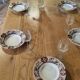 Large authentic farmhouse table made of solid French oak.