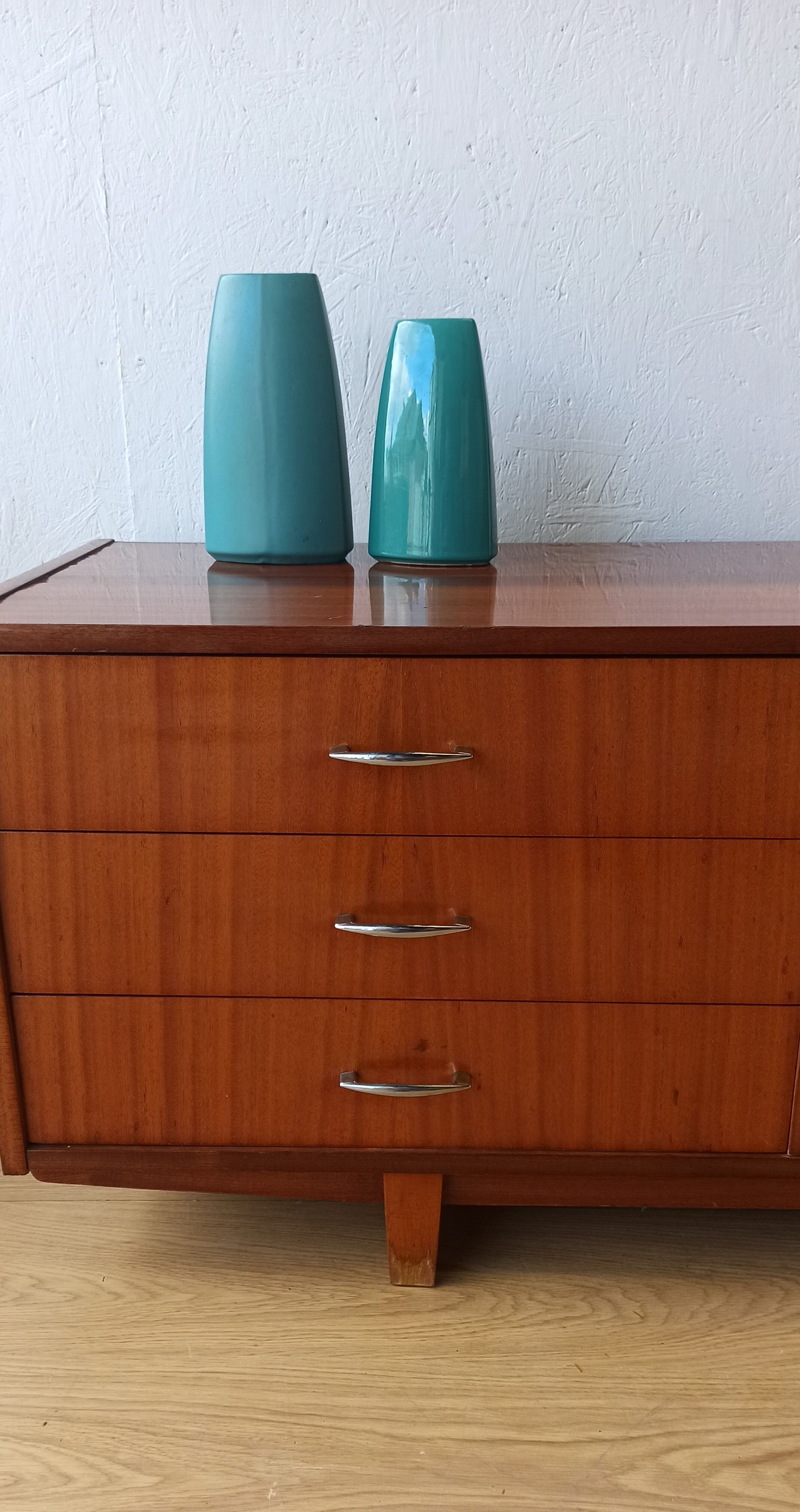 Vintage lowboard with drawers and shelves, 1970