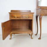 1920, antique makeup vanity with cabinet, Czechoslovakia