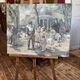 Children in the Monceau Garden. HST circa 1940. Signed Gilles. 81.5 x 65cm