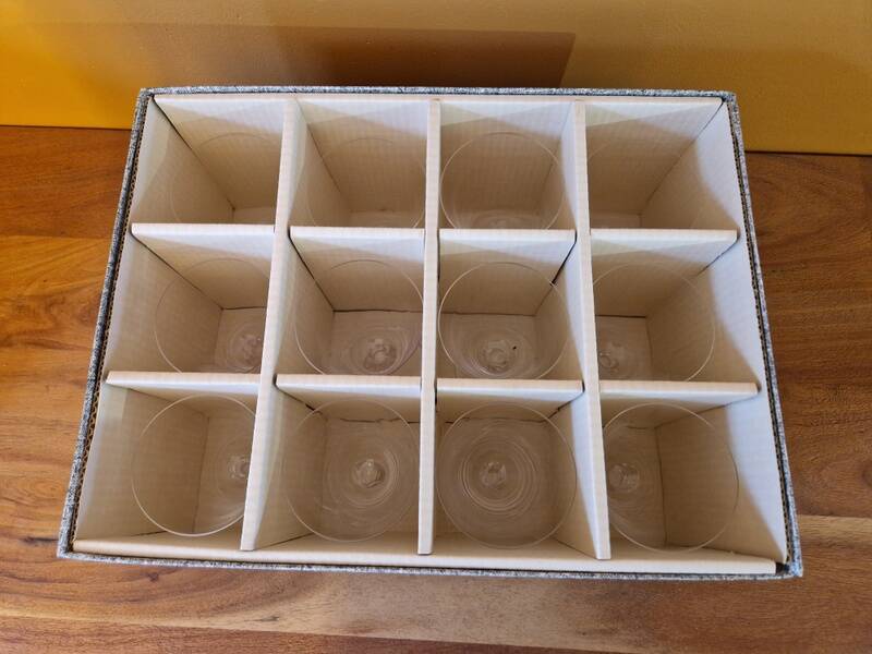 Set of 12 Daum crystal wine glasses, Orval model - 11cm - gift box