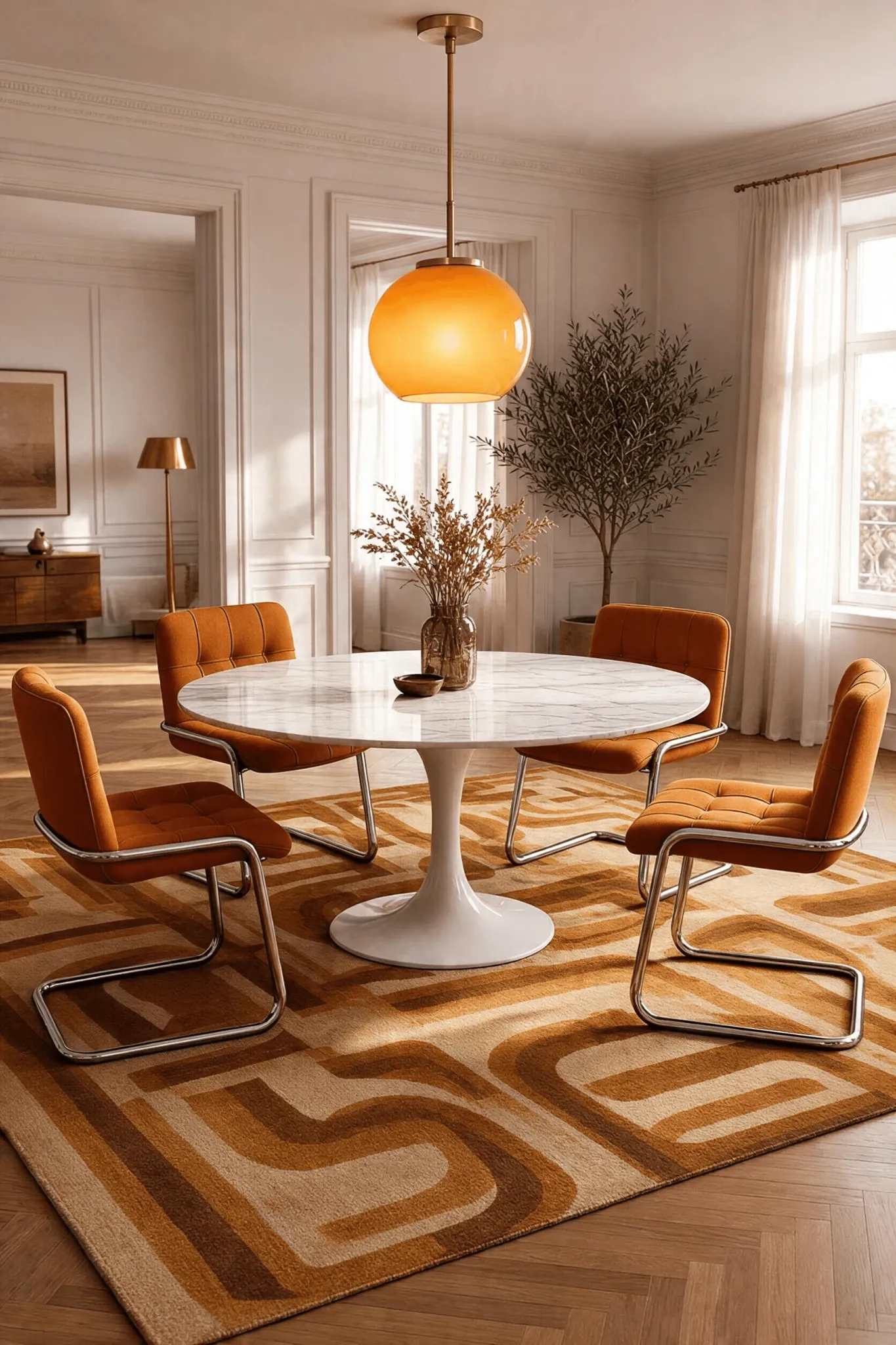 Yves Christin, 4 chairs model Storm, 1970s