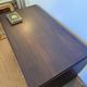Art Deco desk in wood and walnut veneer.