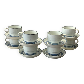 Service à thé/café porcelaine suédoise design 1977 STIG LINDBERG (1915-1982) SWEDEN Scandinavie