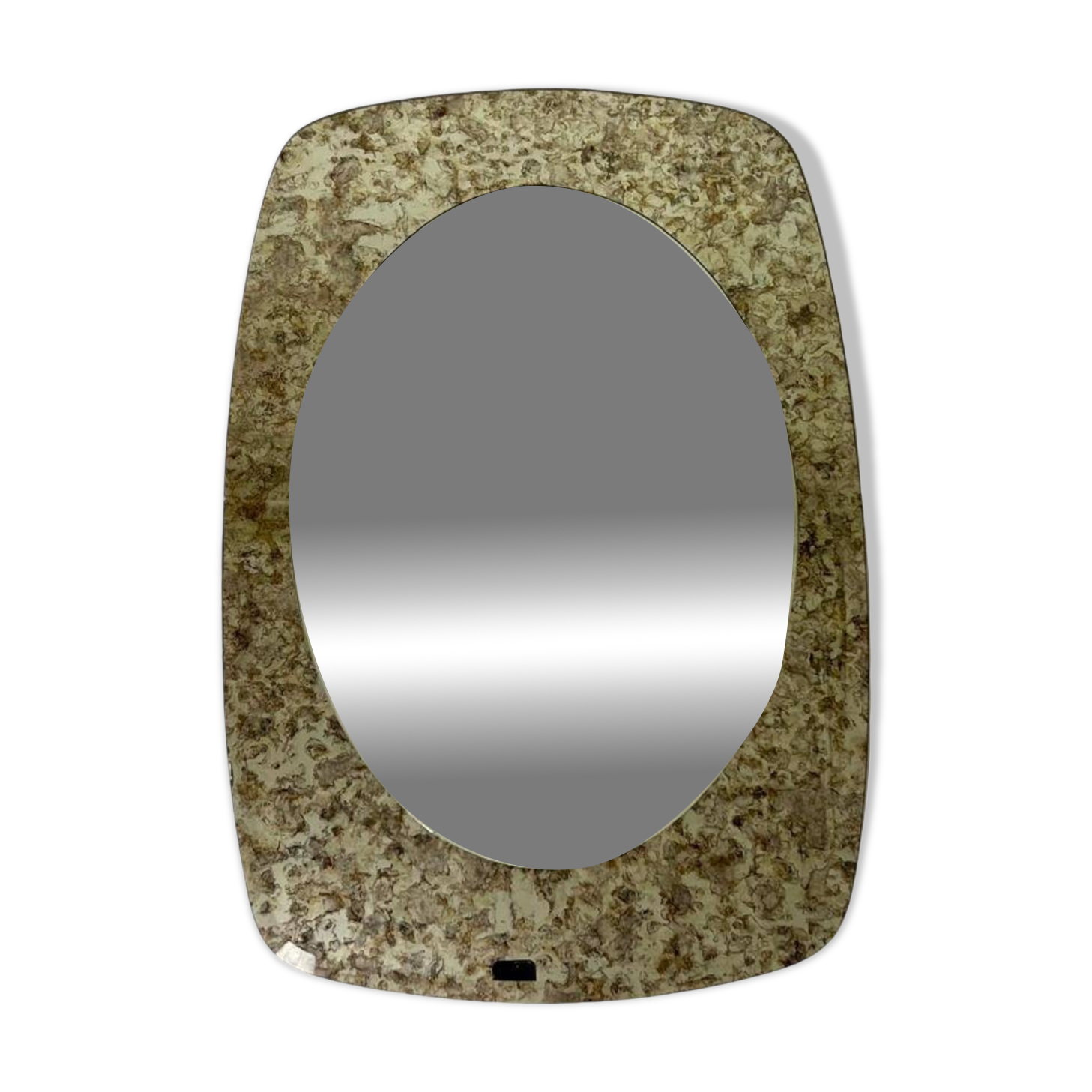 Double mirrors stacked vintage design, France, 1970s