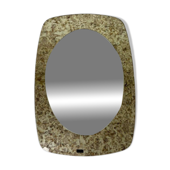 Double mirrors stacked vintage design, France, 1970s