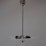 Mid-century glass pendant by Napako, Czechoslovakia, 1970s.